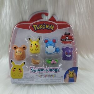 NEW Pokémon Squish-a-longs Mini Figures